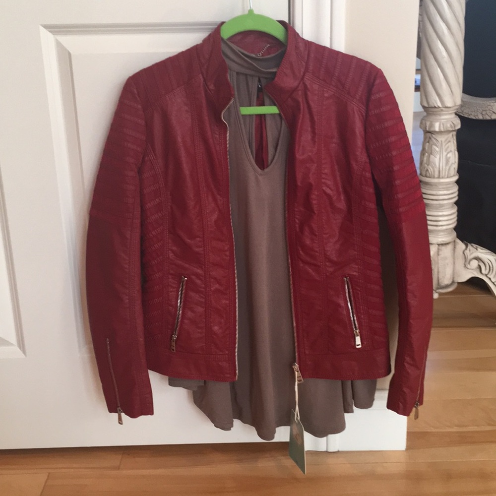 Brand New Cold Shoulder Top and Jacket.